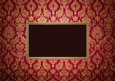 Kırmızı retro içi boş buluşması