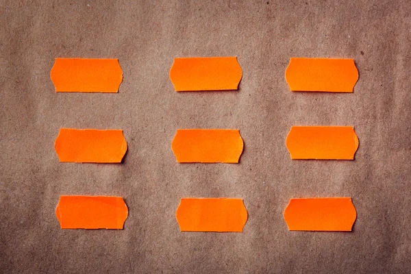 Notas de laranja pegajosas — Fotografia de Stock
