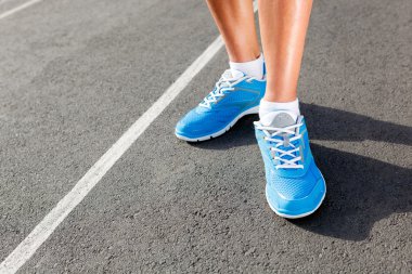 koşucular ayakkabı - kavram çalışan closeup