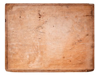 eski ahşap tahta üzerinde beyaz izole.