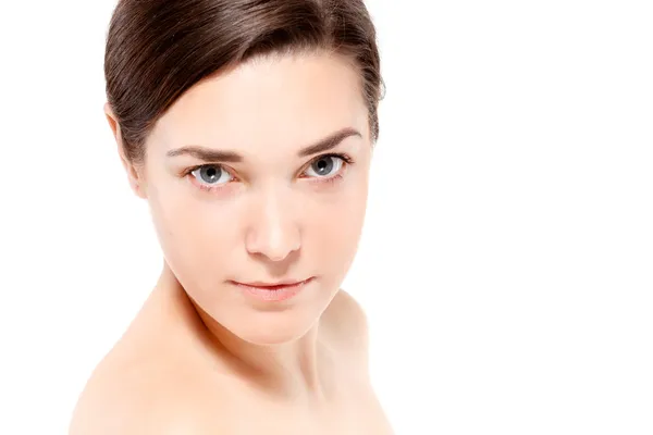 Portrait of Beautiful Young Woman posing in studio — Stock Photo, Image