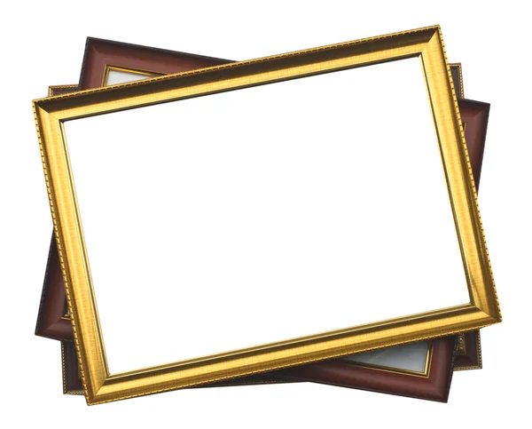 Gold picture frame — 스톡 사진