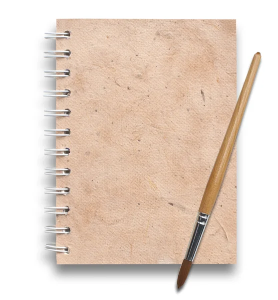 Notebook gamla papper — Stockfoto