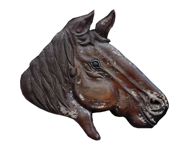 Wood carved horse. — Stock Photo, Image