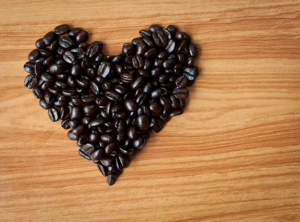 コーヒー豆と愛の概念. — ストック写真