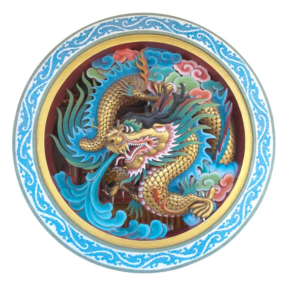 Ancienne statue du Dragon chinois — Photo
