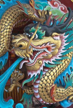 Antik Çin ejderha heykeli