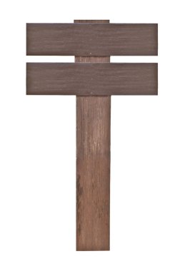 ahşap işaretler üzerinde beyaz izole.