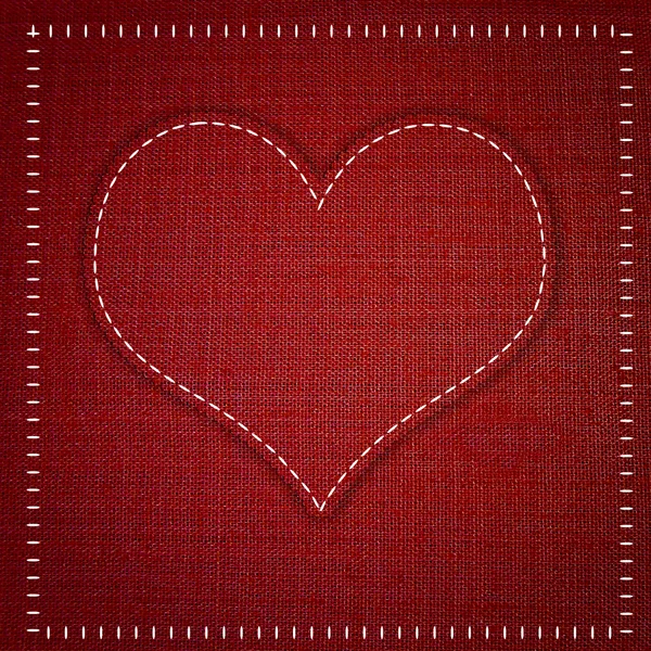 Coração vermelho  . — Fotografia de Stock