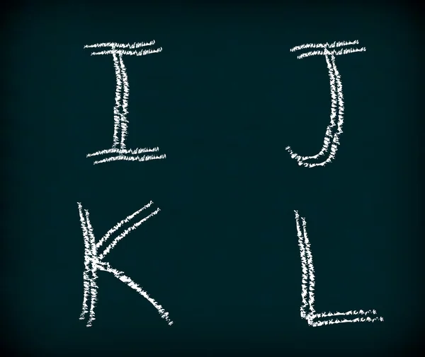 Chalk Alfabeto escrita . — Fotografia de Stock