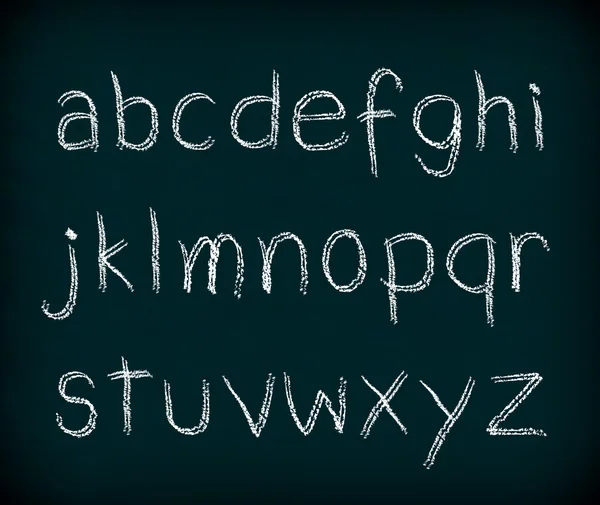 Krita alfabethandstilen. — Stockfoto