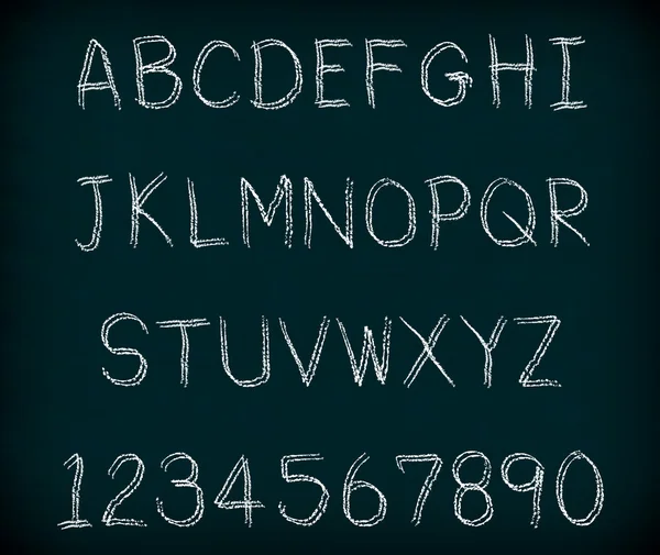 Chalk Alphabet writing. — Stock Photo, Image