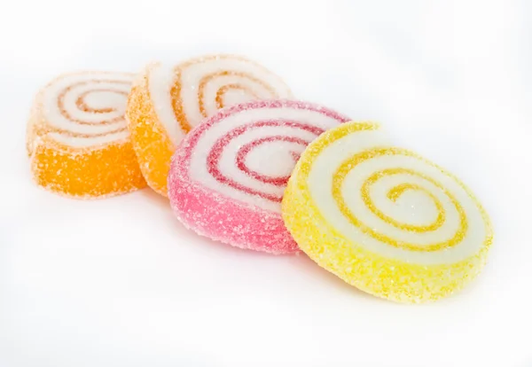 Caramelle di frutta dolci colorate . — Foto Stock
