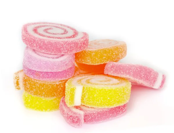 Colorful sweet fruit candy. — Stock Photo, Image