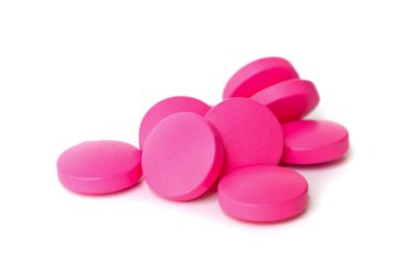 Kırmızı tıbbi ilaçlar .