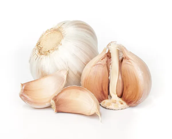 Garlic isolated on white background. — Stock Photo, Image