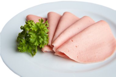 jambon dilimleri.