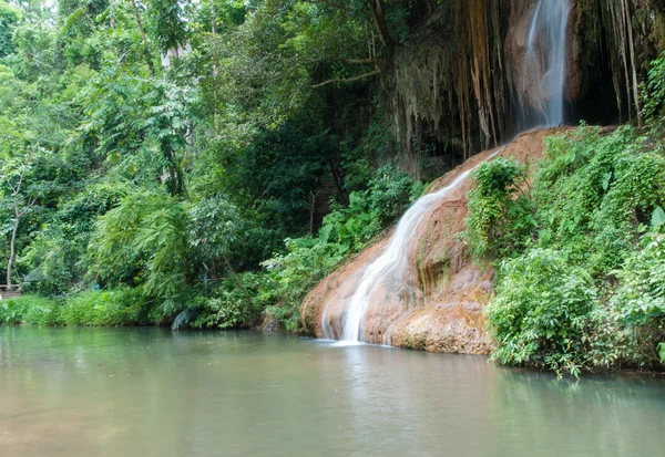 Phu Sang waterfall.Unseen inThailand — Stock Photo, Image