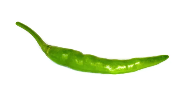 Groene hot chili peppers . — Stockfoto