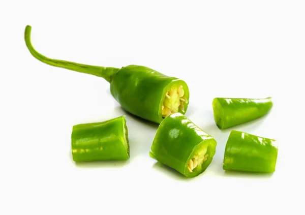 Spicy hot chili peppers slice. — Stock Photo, Image