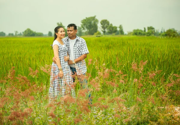 Concept shot of Asian young couple in love . — Stock Photo, Image