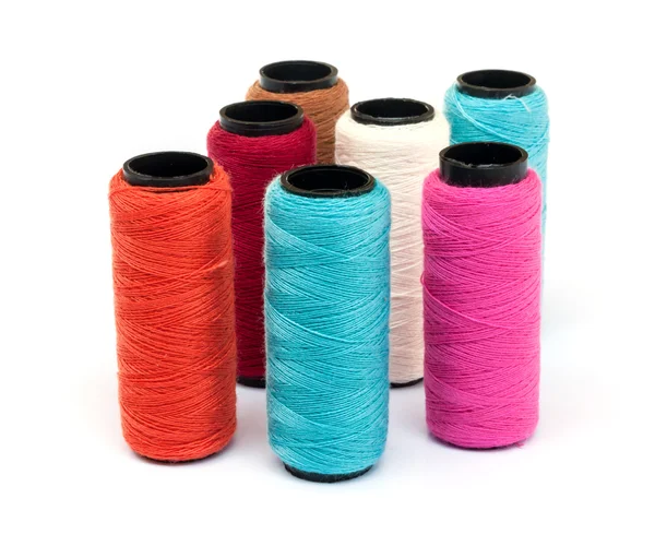 Spool of coloured thread. — Stock Photo, Image