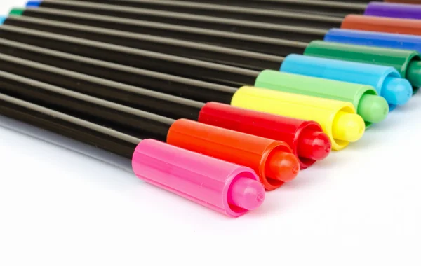 Plumas marcadoras de colores — Foto de Stock