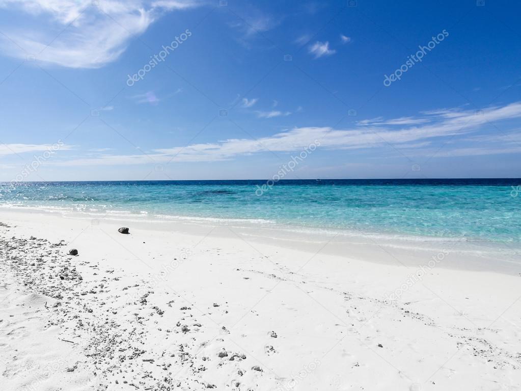 Lonely beach - Caribian summer
