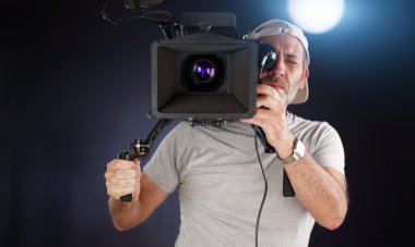 kameraman sinema kamera ile çalışma