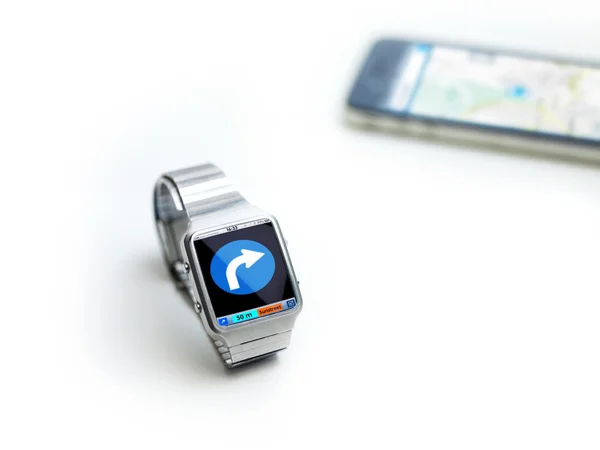 Slimme horloge de data-horloge - iwatch — Stockfoto