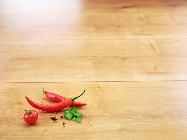 Перец и помидор — стоковое фото