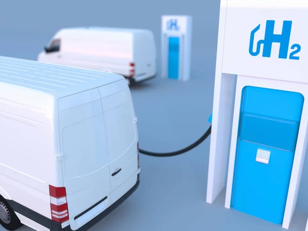 Logotipo Hidrógeno Gasolineras Dispensador Combustible Motor Combustión Para Transporte Ecológico — Foto de Stock