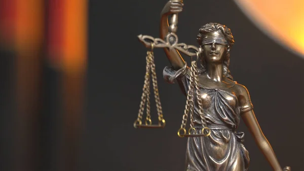 Het Standbeeld Van Justitie Vrouwenjustitie Iustitia Justitia Romeinse Godin Van — Stockfoto