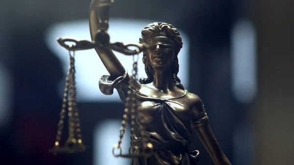 Die Statue Der Gerechtigkeit Dame Der Gerechtigkeit Oder Iustitia Justitia — Stockfoto