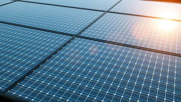 Ilustración Módulo Célula Solar Alto Rendimiento Perovskite Moderno Para Reciclaje — Foto de Stock