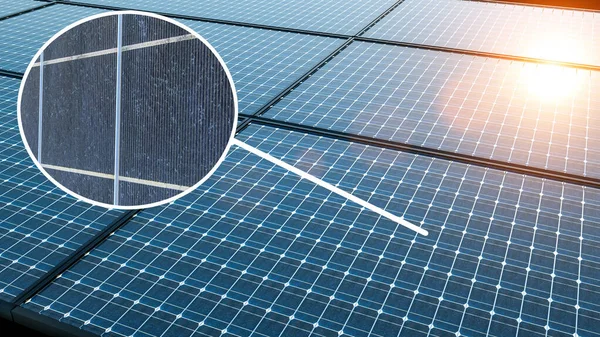 Ilustração Moderno Módulo Célula Solar Alto Desempenho Perovskita Para Reciclagem — Fotografia de Stock