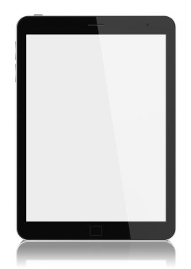 Tablet bilgisayarınız boş bir ekran izole ile