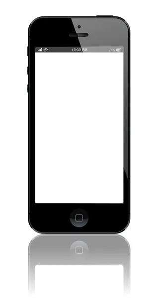 IPhone tarzı üzerinde beyaz izole