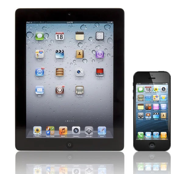 Apple neues iPad 3 und iPhone 5 — Stockfoto