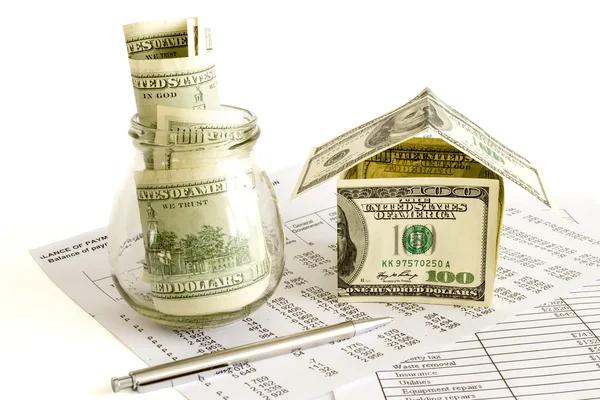 Money to invest for a house — Stock Photo, Image