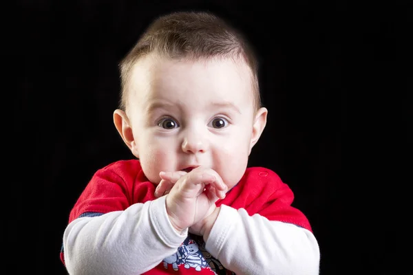 Curious baby boy — Stock Photo, Image