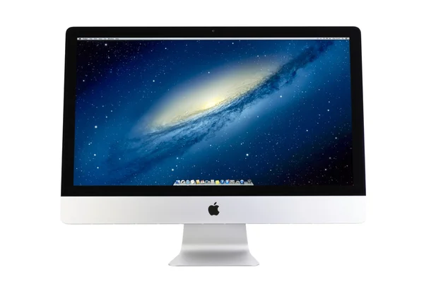 Новый дизайн iMac 27 дюймов Ultrathin — стоковое фото