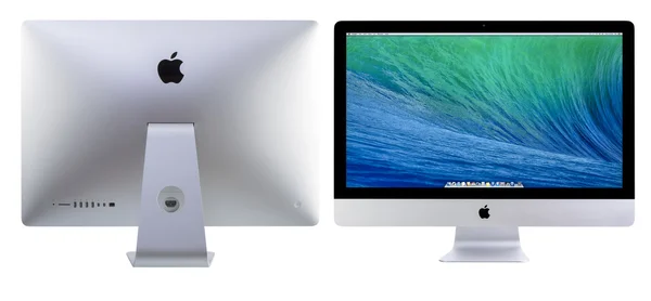 Novo iMac 27 com OS X Mavericks . — Fotografia de Stock