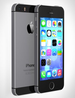 iPhone 5'ler ile ios7 ana ekranda gösterilen
