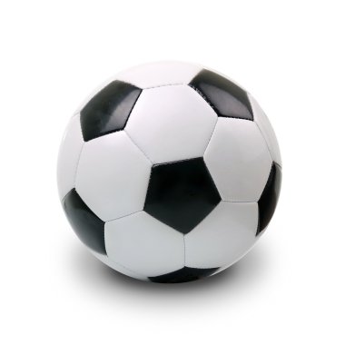 Futbol topu beyazda izole edildi