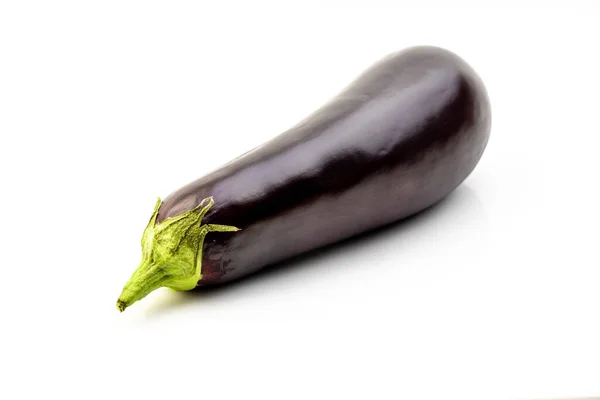 Aubergine Eggplant Isolated White Background — Stock Photo, Image