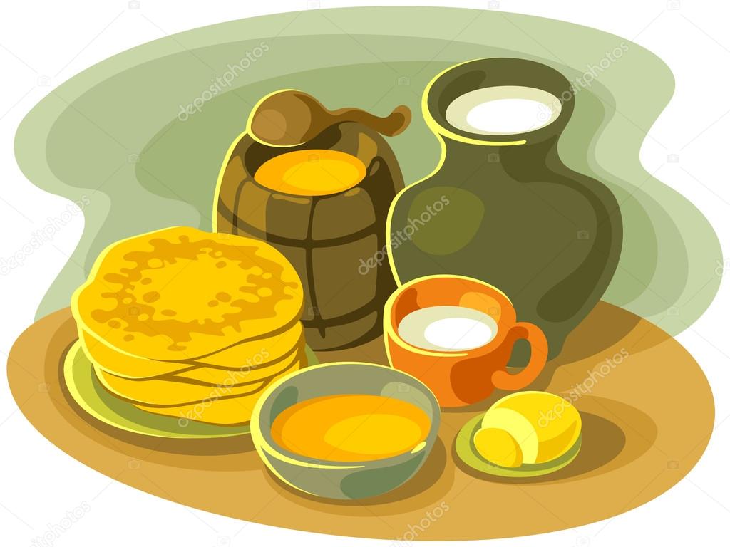 Stillife with pancakes