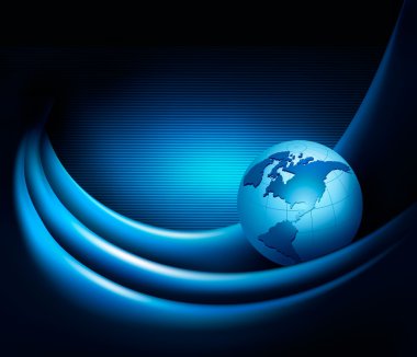 Küreyle birlikte zarif ve soyut bir arkaplan