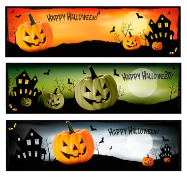 Üç Cadılar Bayramı afiş vektör