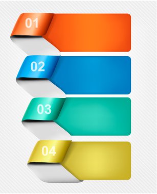 bilgi grafik afiş sayı içeren dizi. vektör çizim
